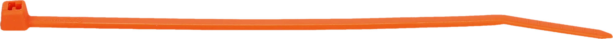 3/32" x 4" Fluorescent Orange Nylon Cable Ties - 100 Pack