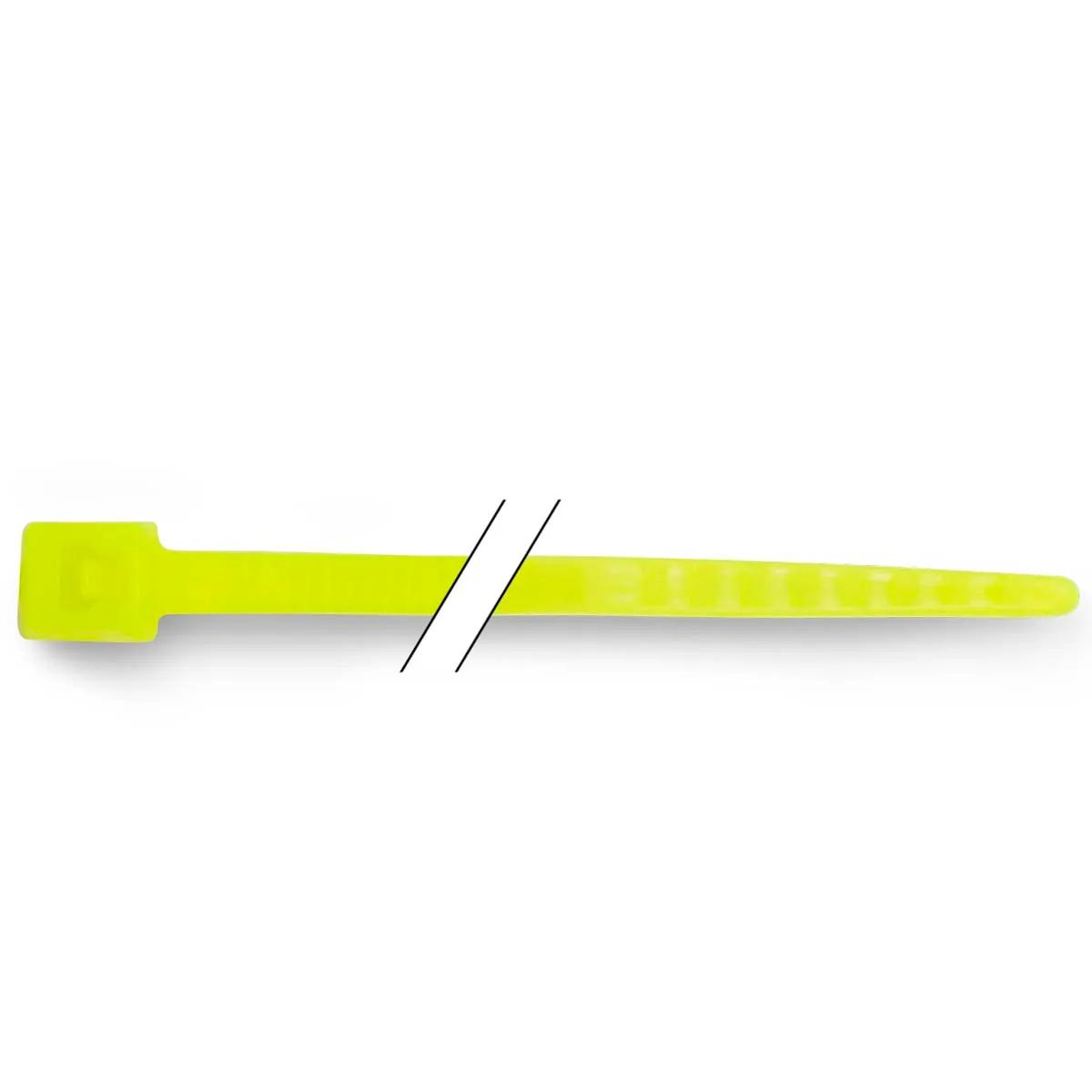3/32" x 4" Fluorescent Yellow Nylon Cable Ties - 50 Pack