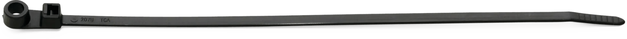 3/16" x 8-1/2" Black Nylon Mounting Cable Tie - 100 Pack