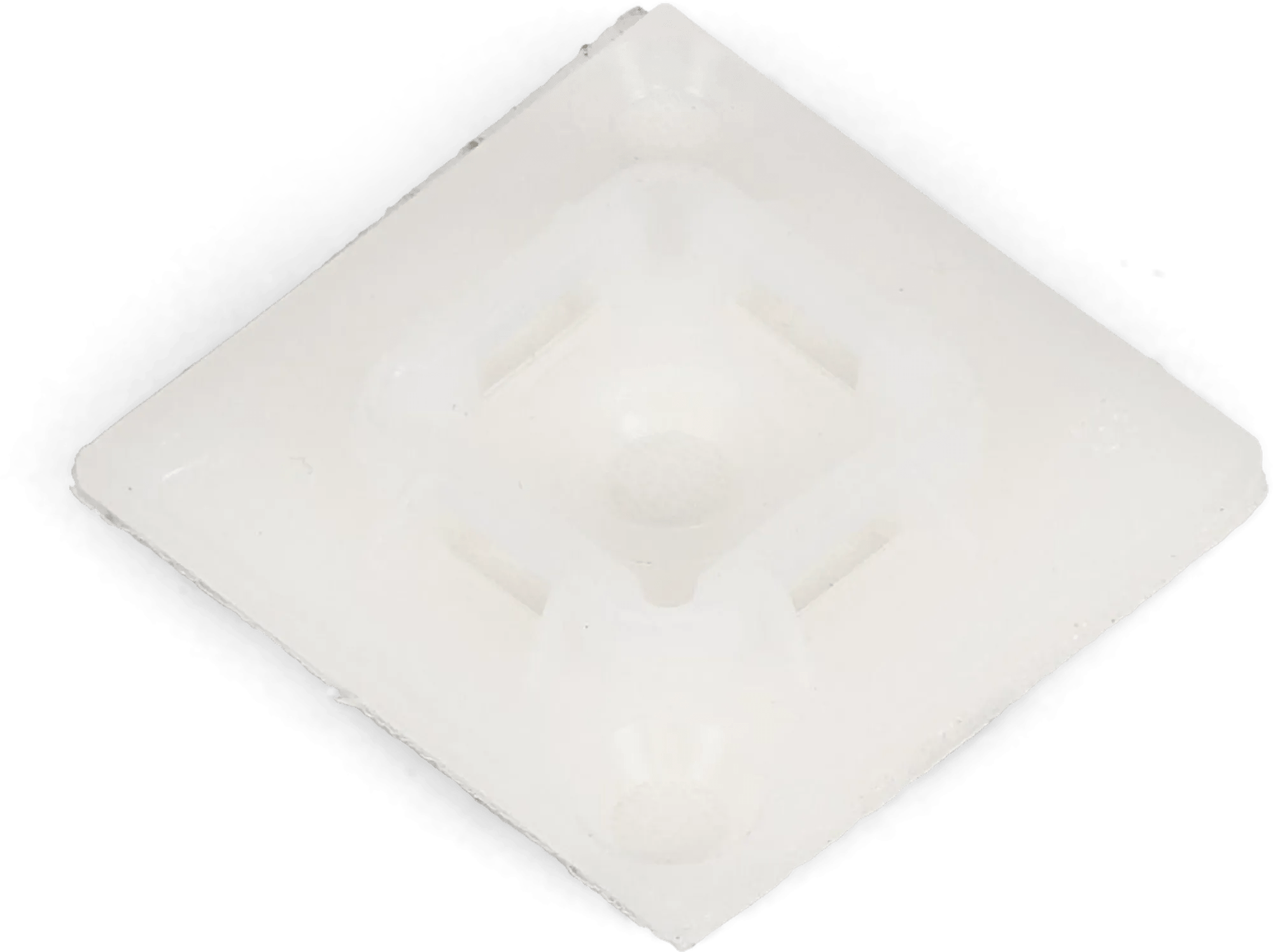 3/4" x 3/4" Black Cable Tie Mounting Base - 25 Pack