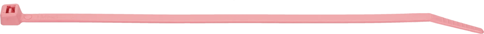 3/16" x 8" Pink Nylon Cable Tie - 50 Pack