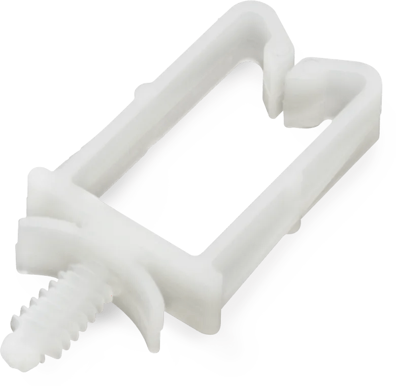 1/2" x 1" Push-Mount Wire/Cable Holder - 25 Pack