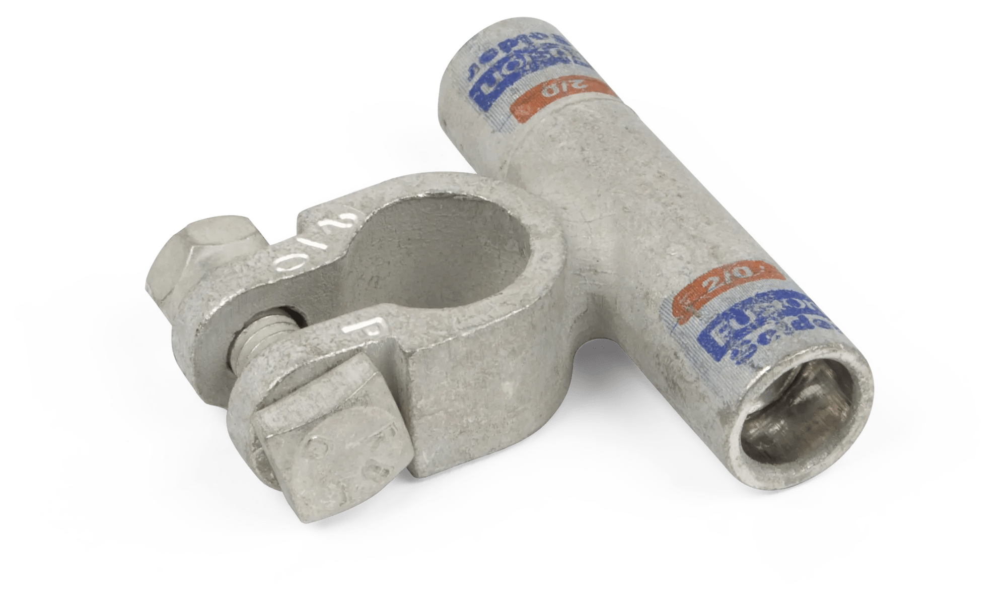 4/0 AWG Kim-Tech Fusion Right Angle Barrel (Flag) Negative Battery Terminal - 4 Pack
