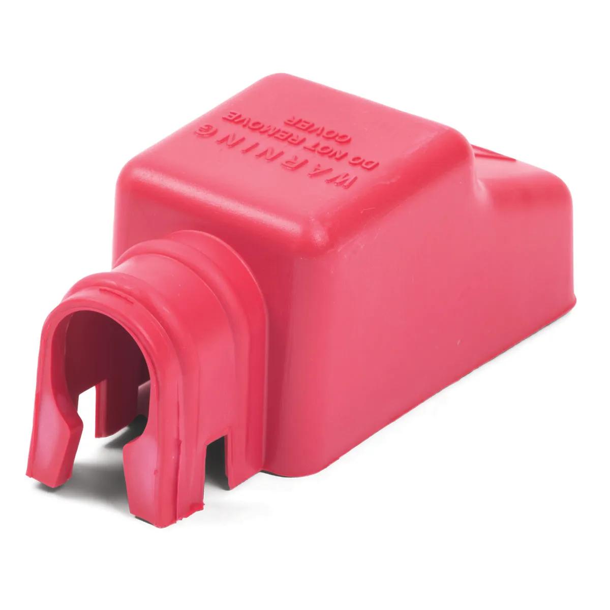 1/0 AWG Red Max Snap On Post Cover with Cable Tie Wire Mount - 3 Pack