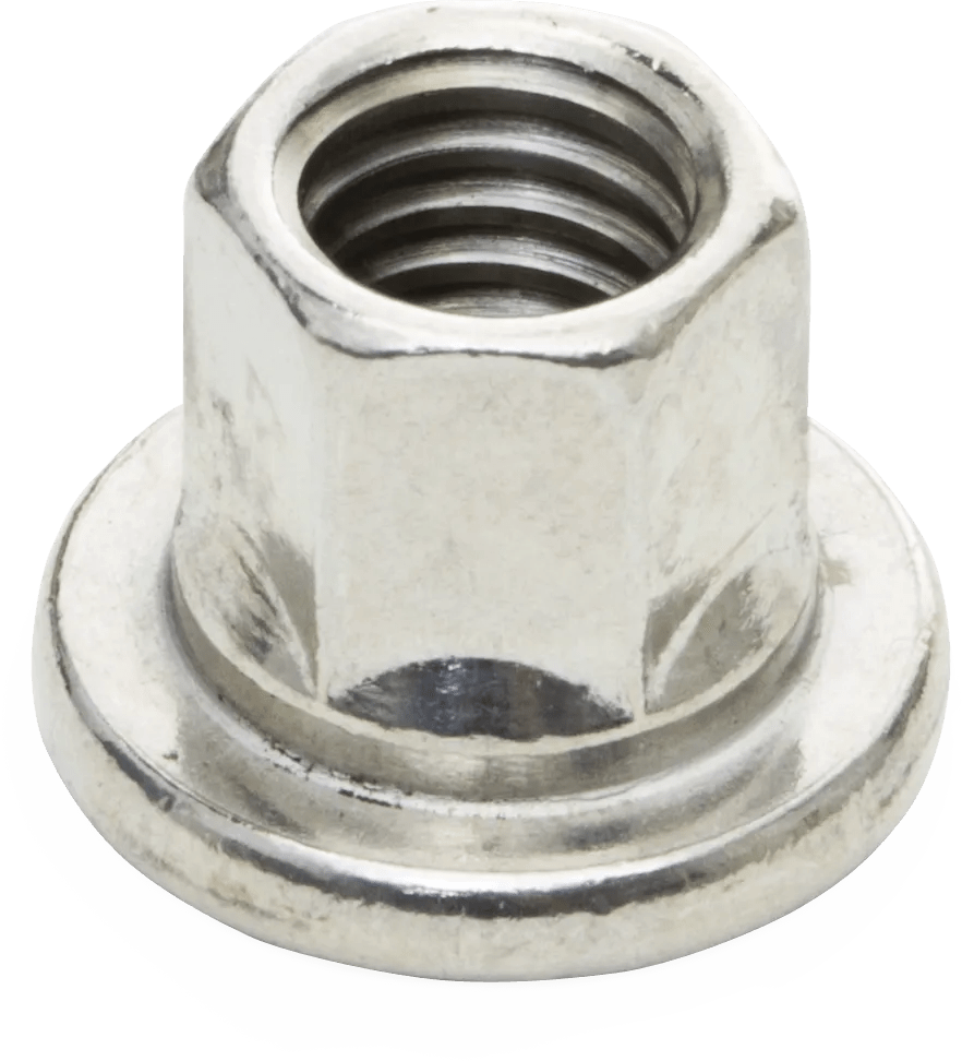 3/8"-16 316 Stainless Steel Open Top Stud Nut - 10 Pack