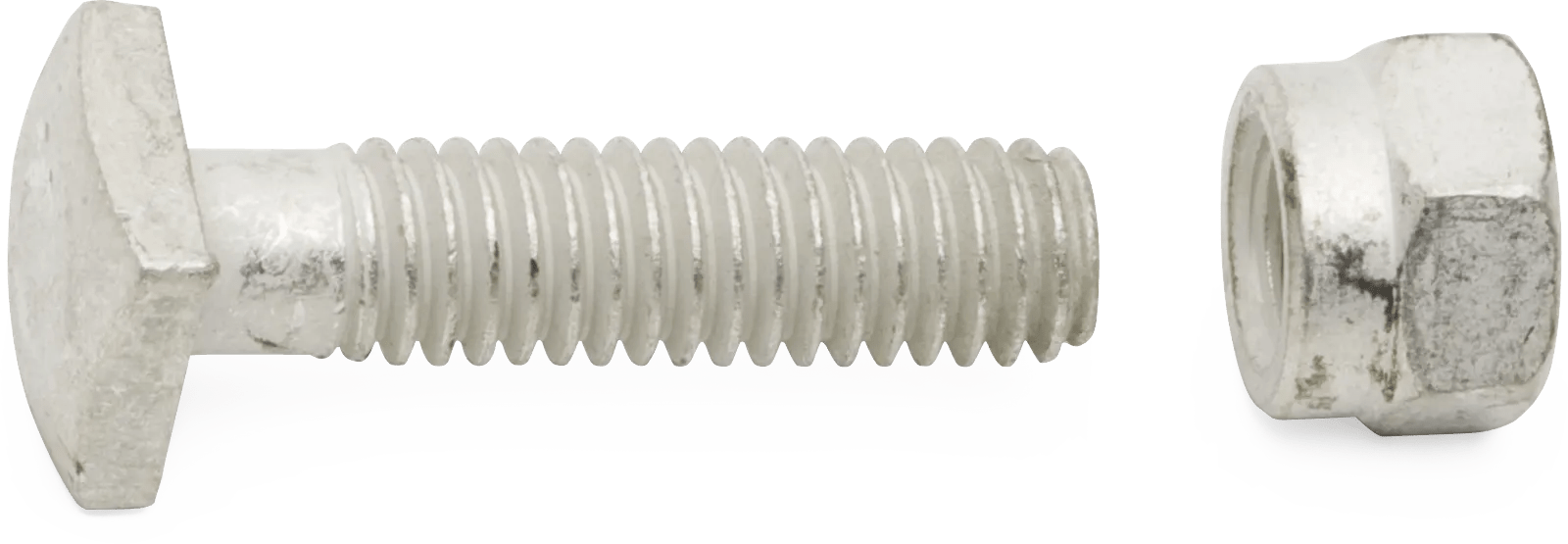 5/16"-18 x 1-3/8" (USS) Tin Plated Square Head Battery Bolt and Collared Nut - 25 Pack