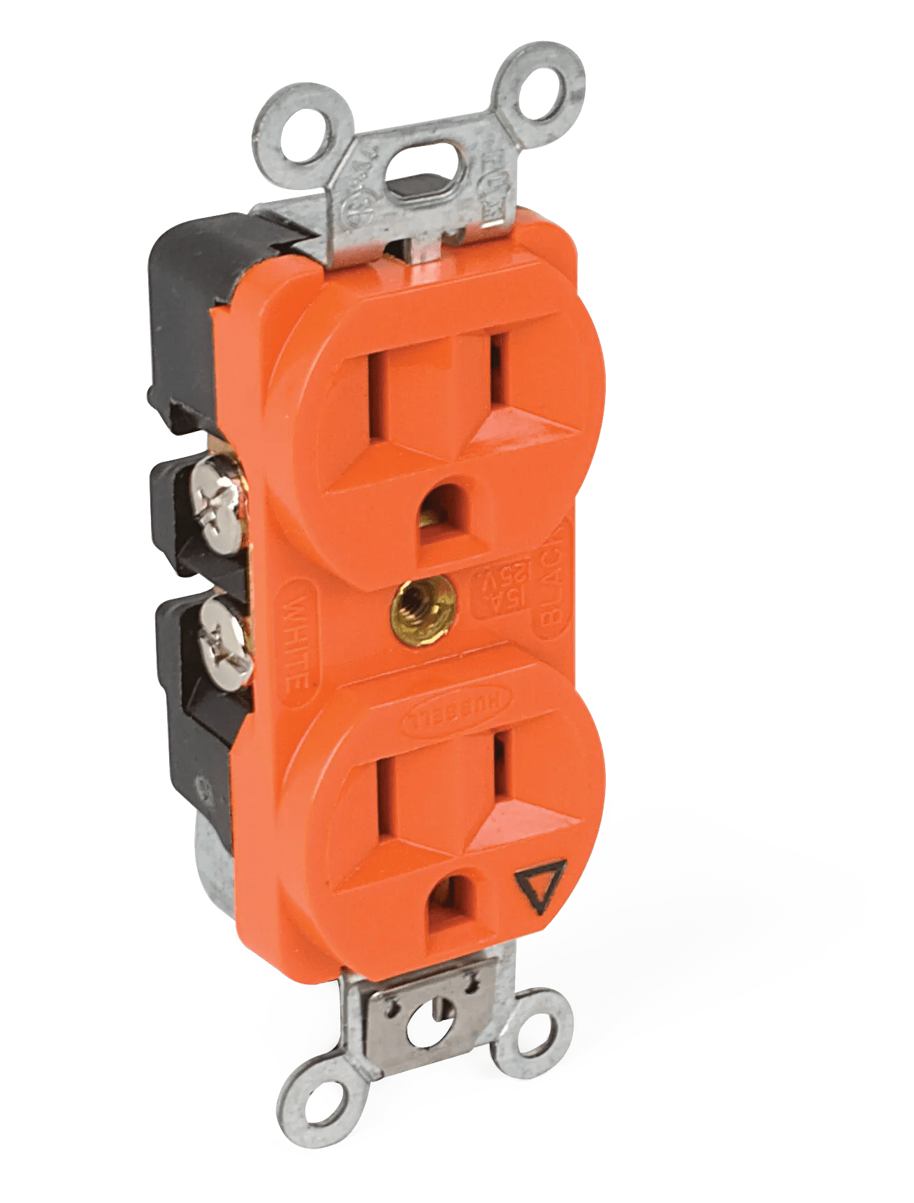 Hubbell 2-Pole 3-Wire Isolated Ground Straight Blade Receptacles