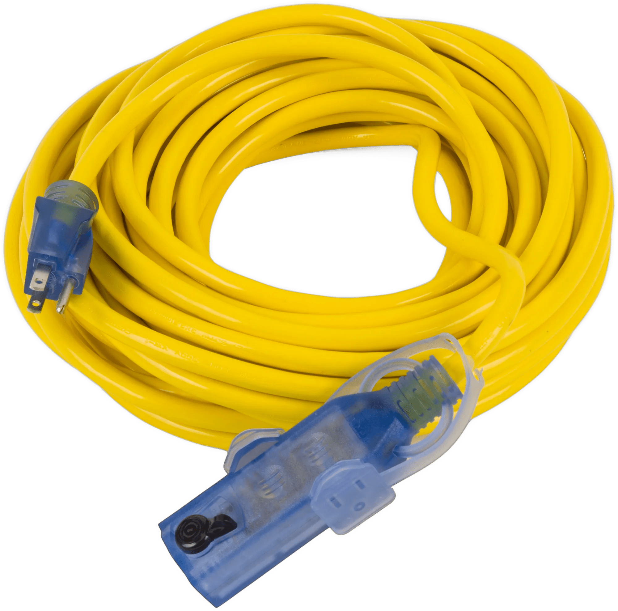 50' Slim Three-Outlet Extension Cord