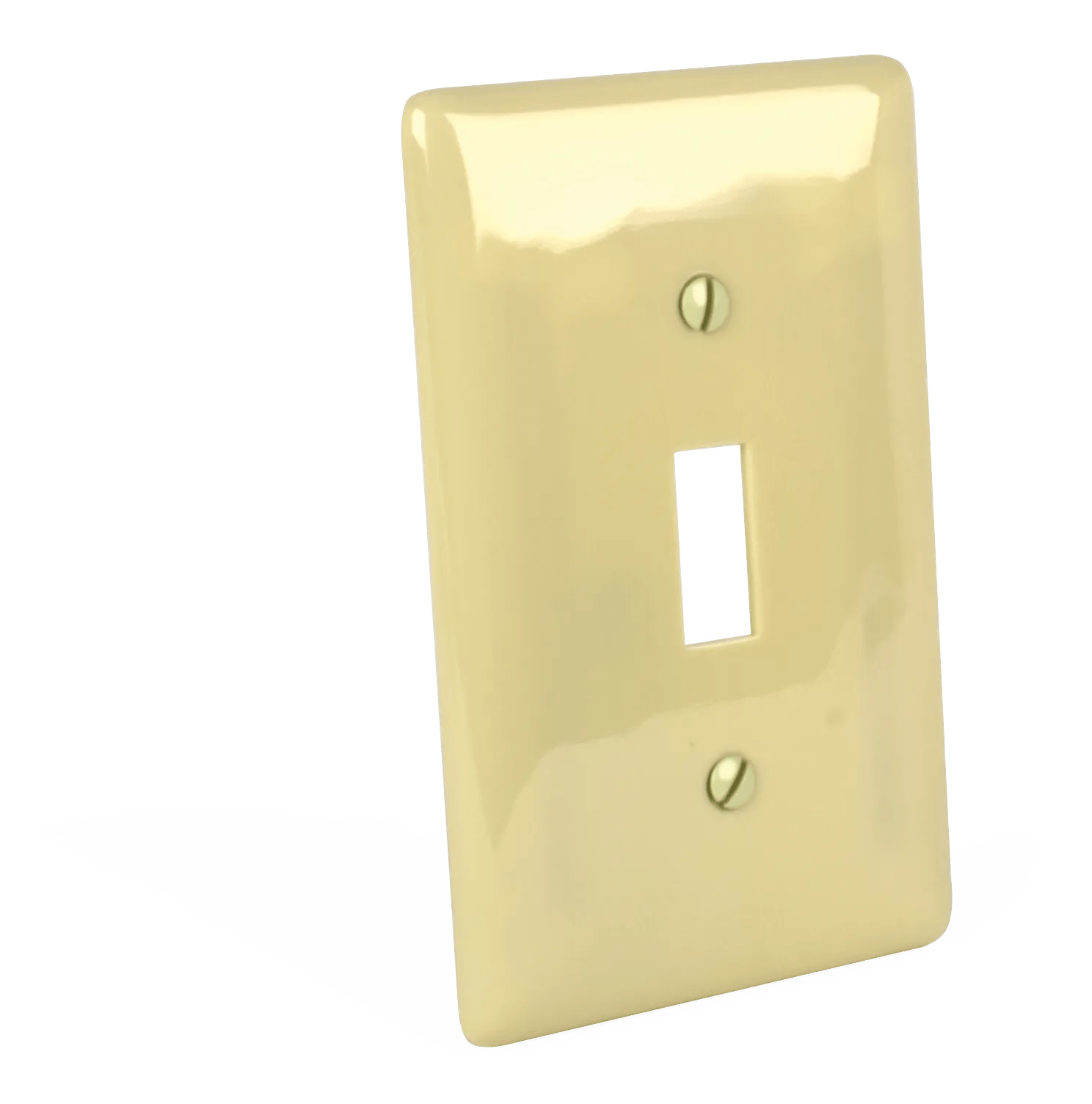 Ivory 1 Gang Switch Plate - 5 Pack