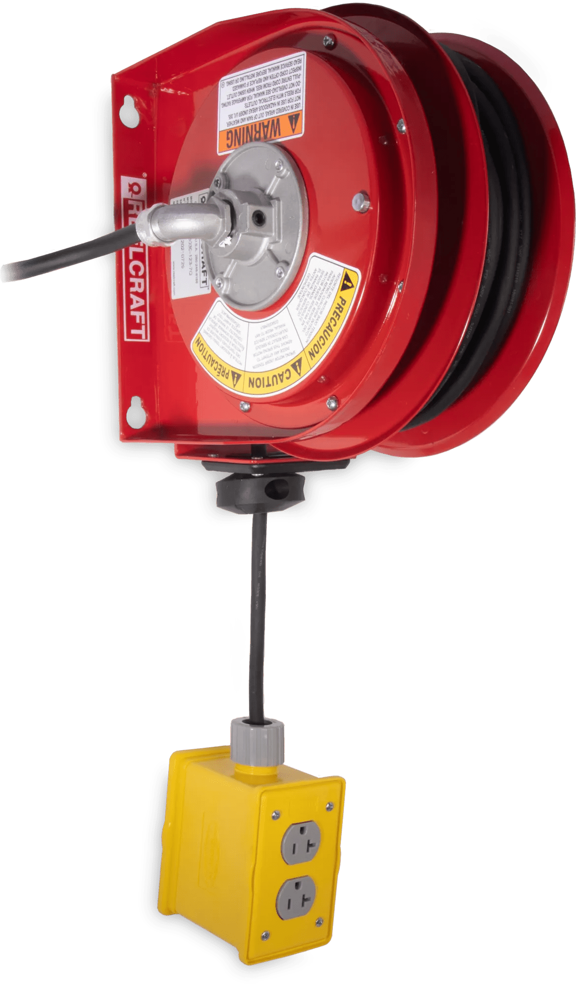Professional Compact Cord Reels with Quad Box