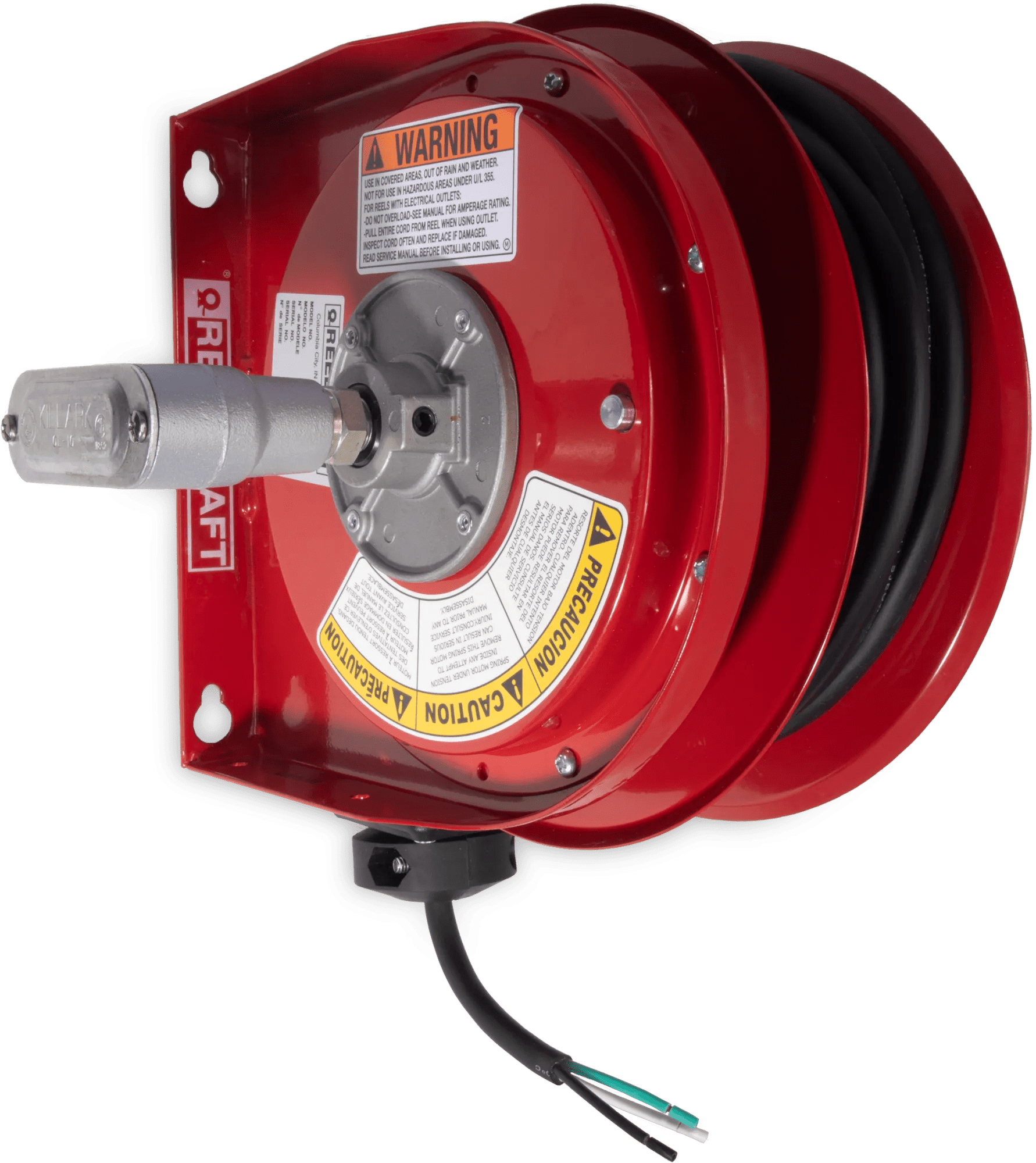 Professional Compact Cord Reels with Flying Lead