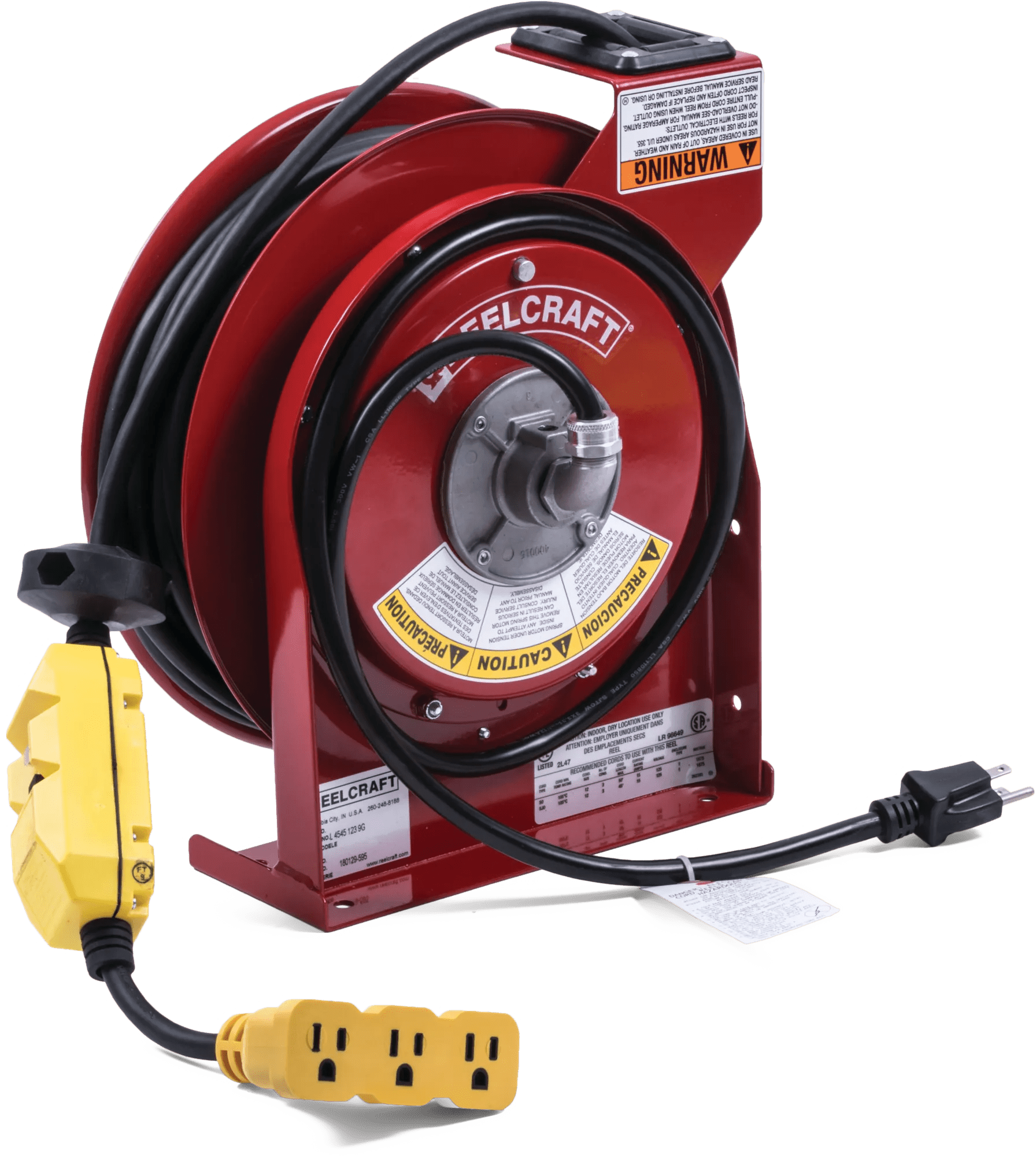 Professional Triple Tap Electric Cord Reels