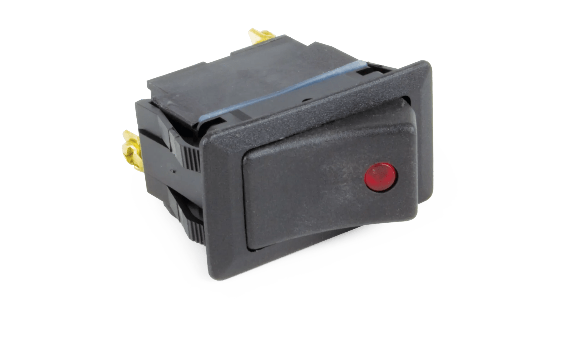 3 Male Blade SPST 2 Position (On-Off) Universal Weather Resistant Lighted Rocker Switch