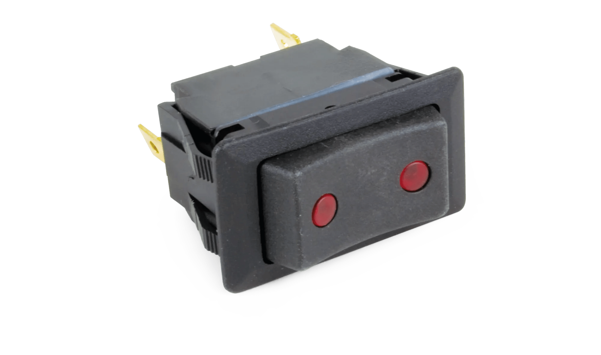 4 Male Blade SPDT 3 Position (On-Off-On) Universal Weather Resistant Lighted Rocker Switch