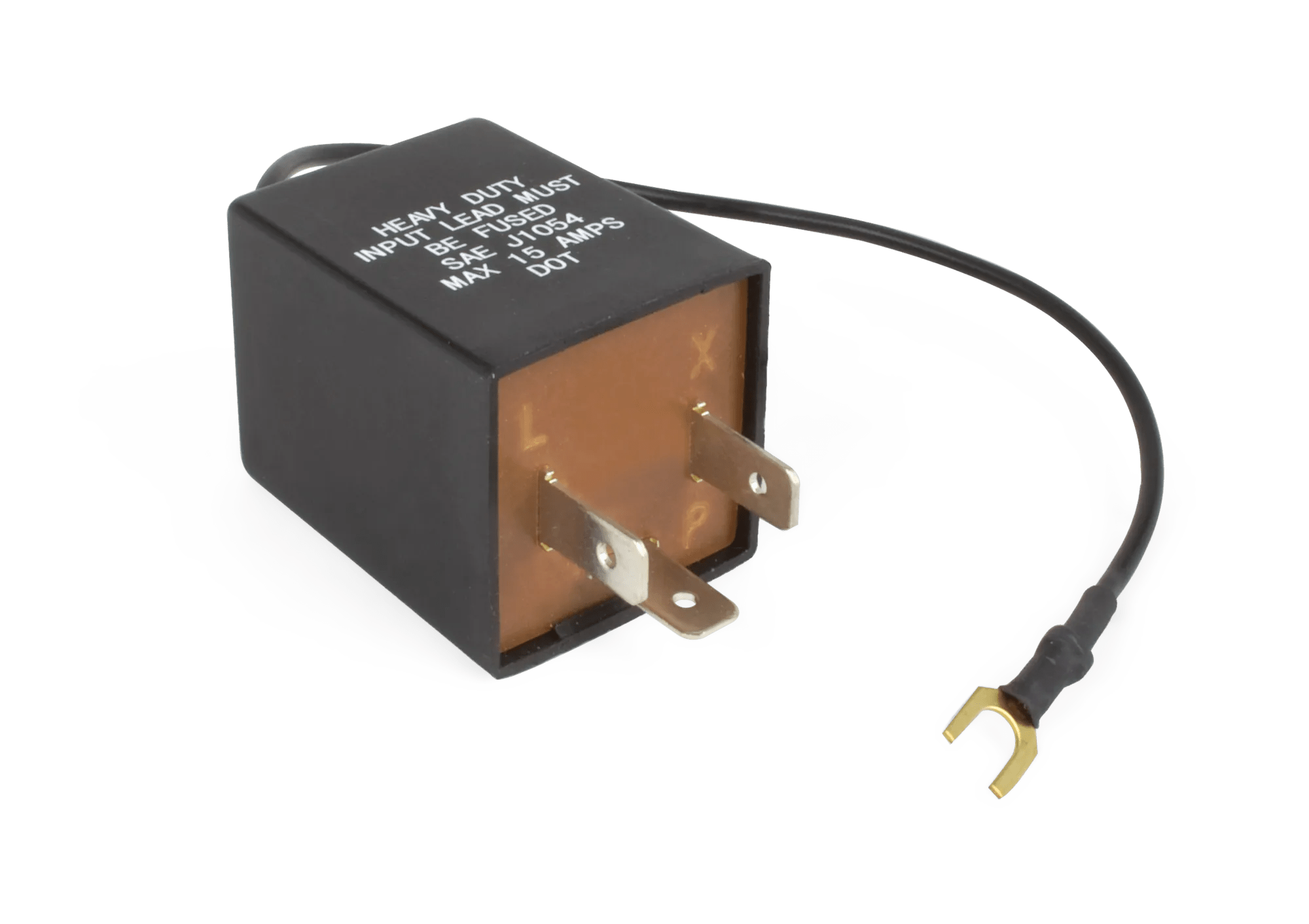 12 Volt 15 Amp 3 Pin Square Alternating LED Heavy Duty Flasher