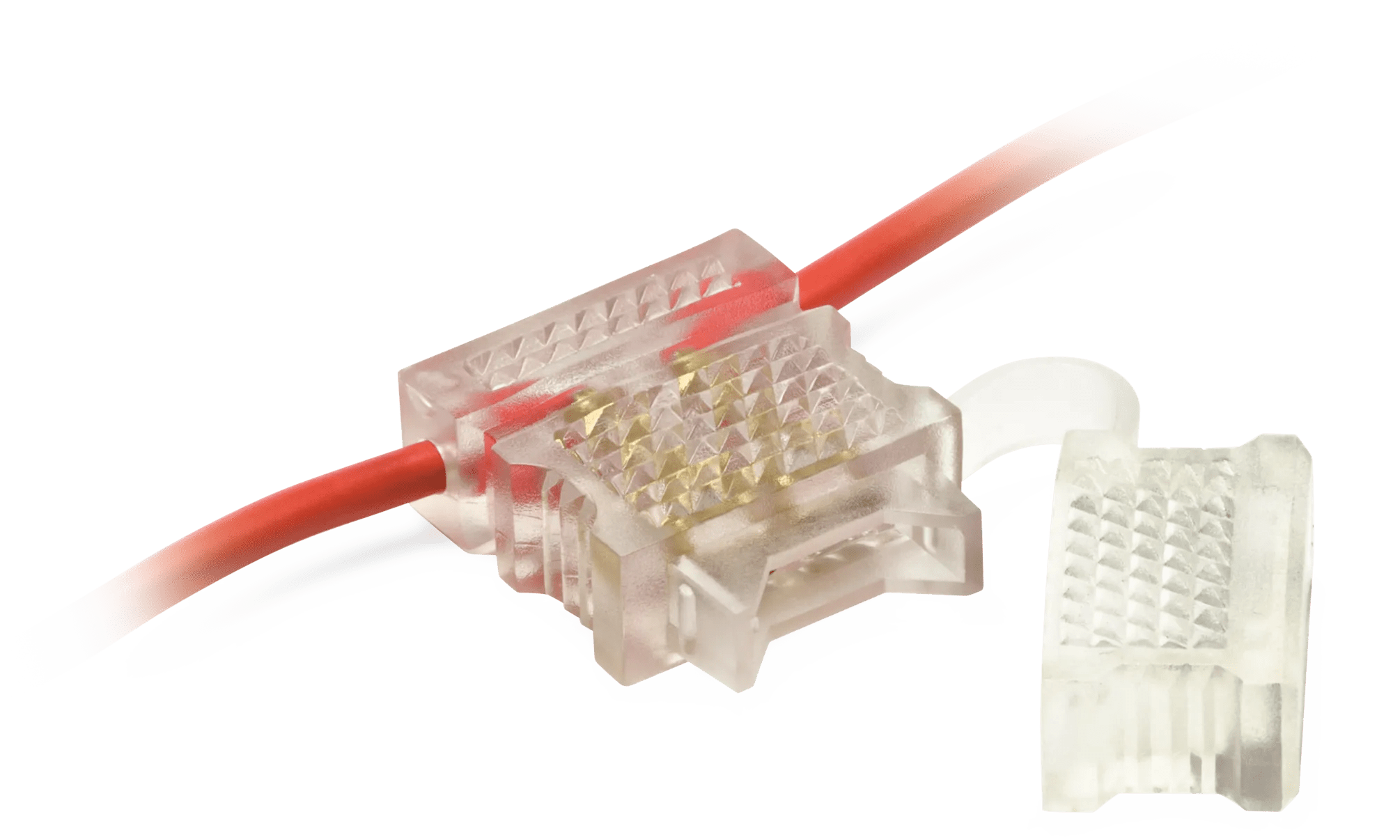 12 AWG 30 Amp ATO Blo-N-Glo Indicator Fuse Holder - Clear