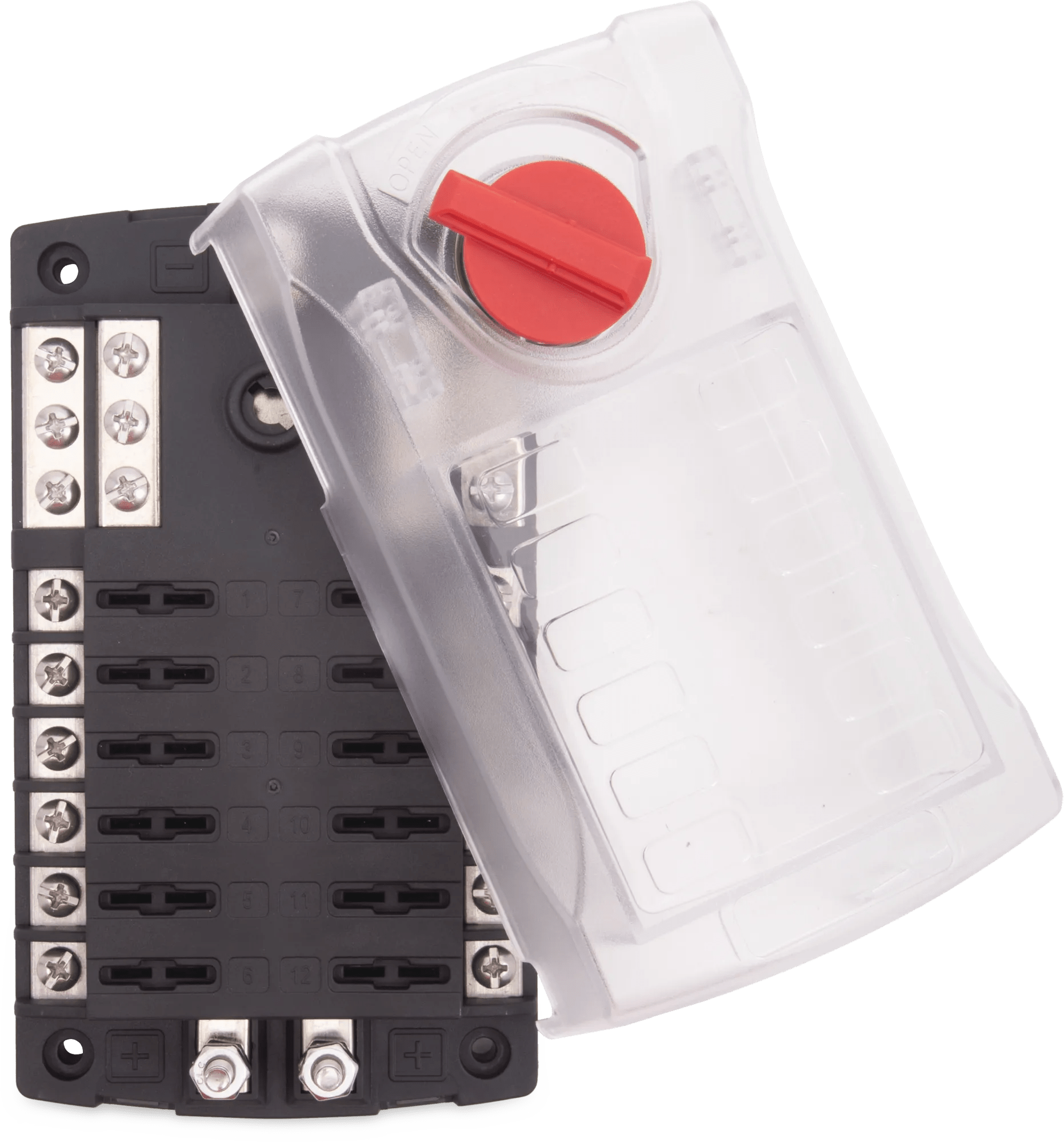 12 Position ATO/ATC Fuse Block with Grounding Block