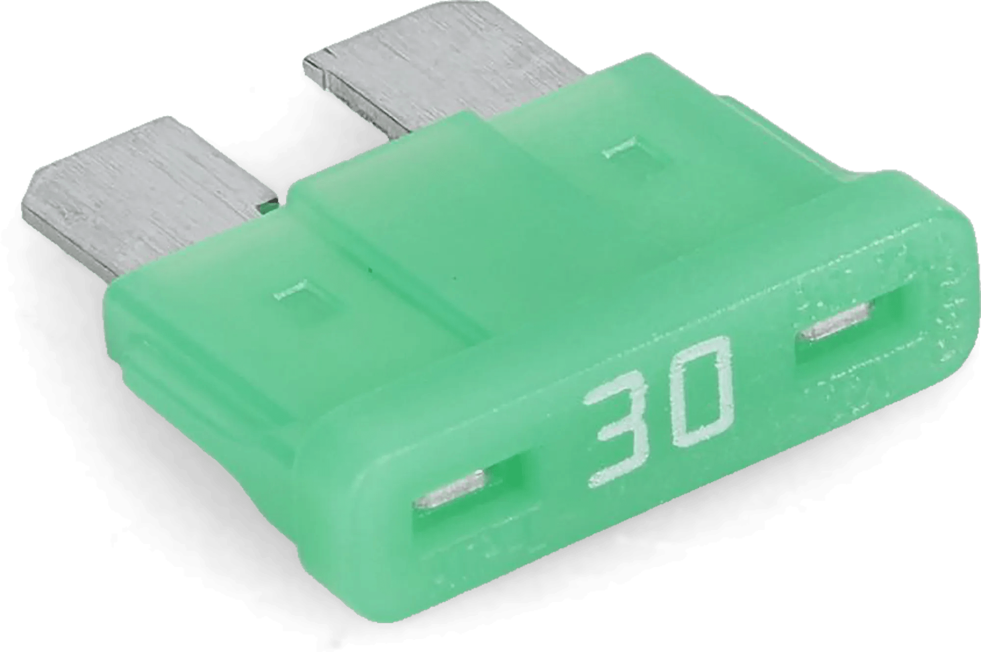 Green 30 AMP ATO Blo-N-Glo Fuse - 10 Pack