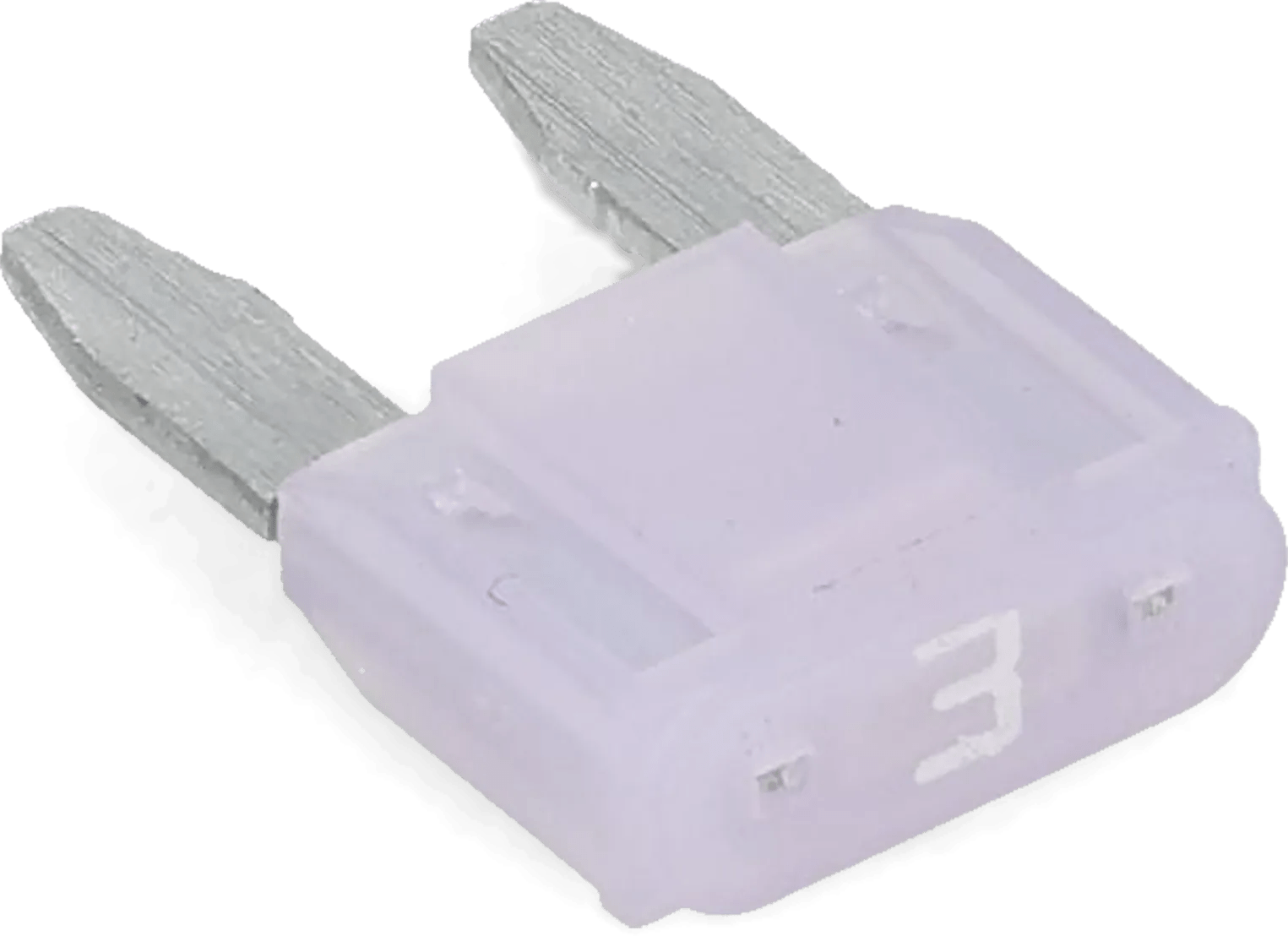 Violet 3 AMP ATM Mini Blo-N-Glo Fuse - 10 Pack