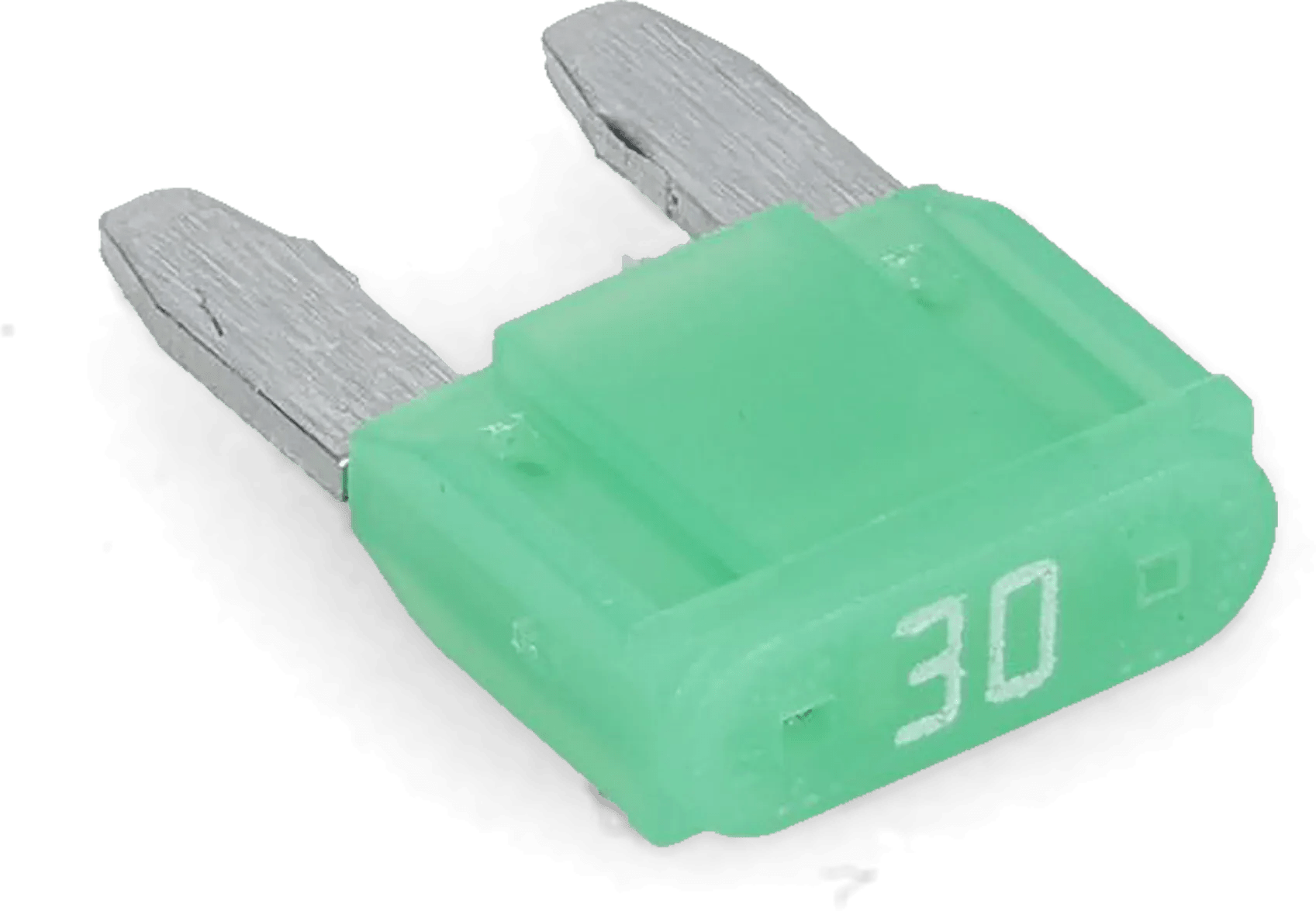 Green 30 AMP ATM Mini Blo-N-Glo Fuse - 10 Pack