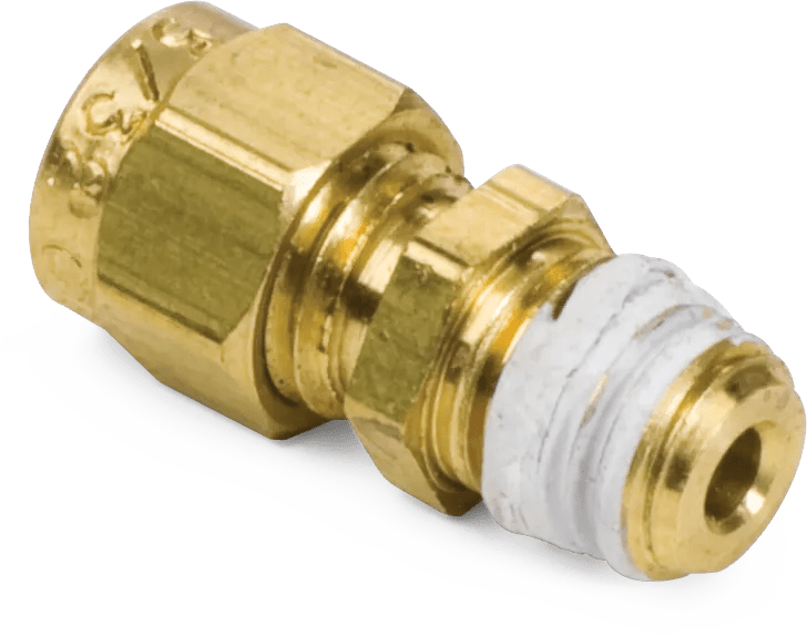1/8" x 1/8" Precision-Grip Brass Male Connector