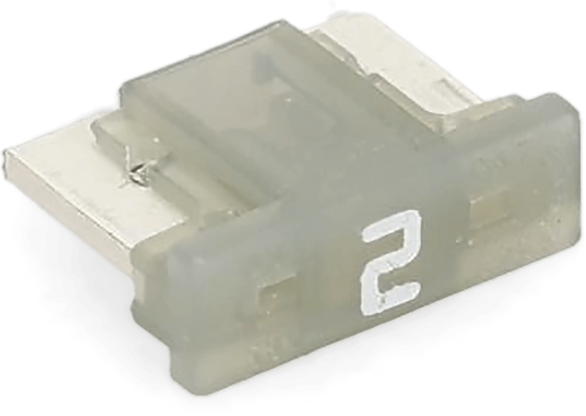 2 Amp Gray Low Profile Mini Fuse - 10 Pack