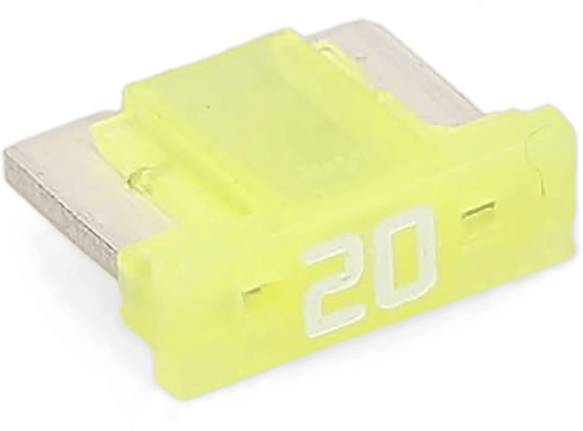 20 Amp Yellow Low Profile Mini Fuse - 10 Pack