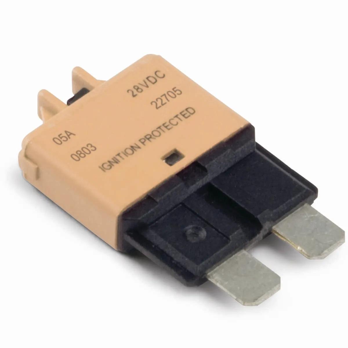 Type 3 Tan 5 Amp Low Profile ATO/ATC Circuit Breakers