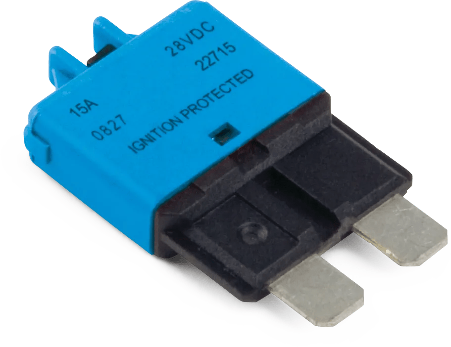 Type 3 Blue 15 Amp Low Profile ATO/ATC Circuit Breakers
