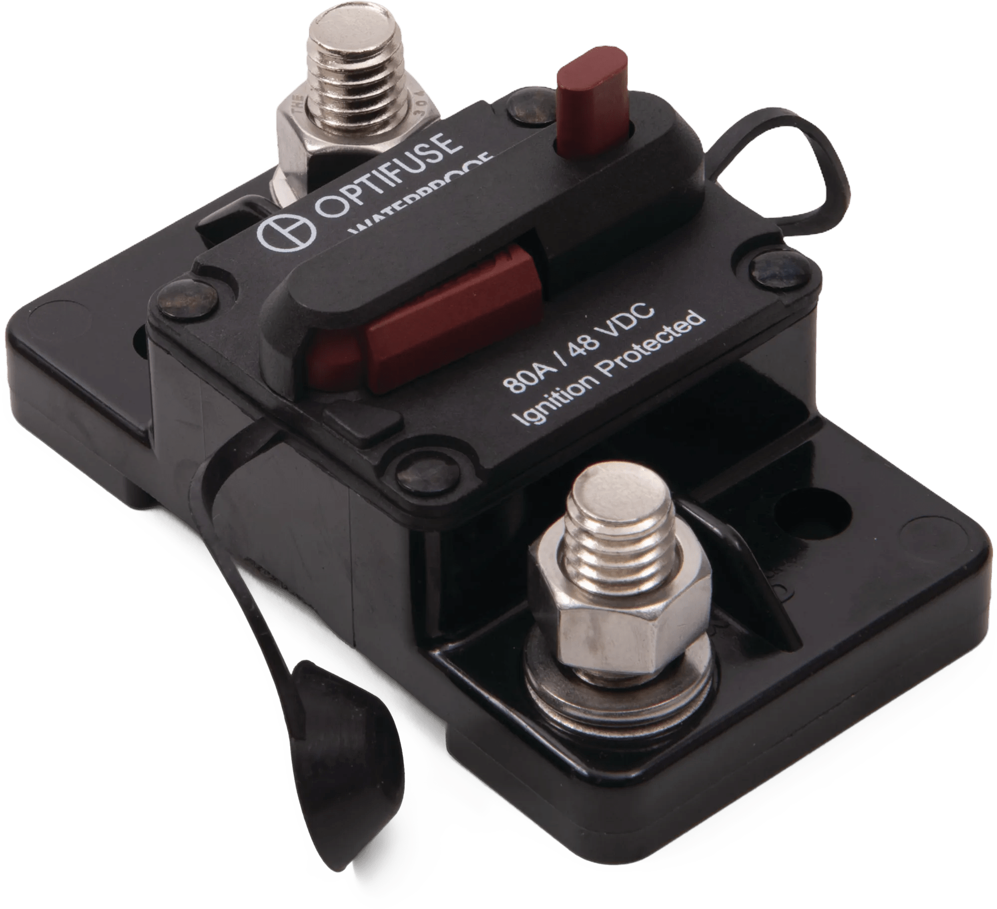 80 Amp Surface Mount Circuit Breaker with 3/8"-16 Stud