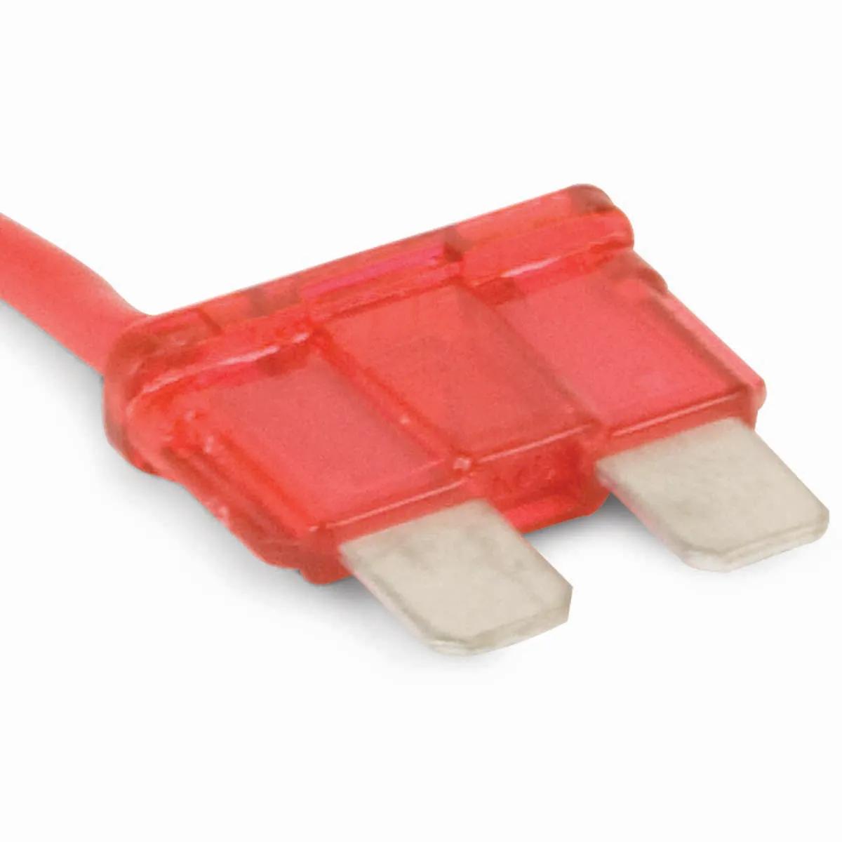 10 Amp Red ATC (ATO) Pigtail Fuse - 5 Pack