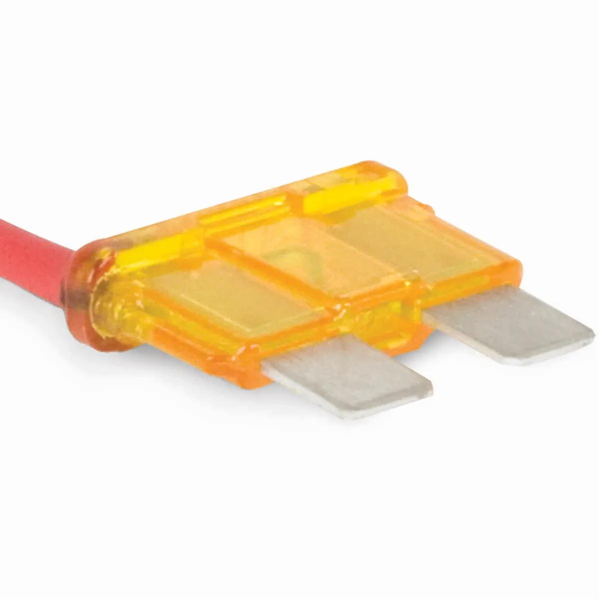 20 Amp Yellow ATC (ATO) Pigtail Fuse - 5 Pack