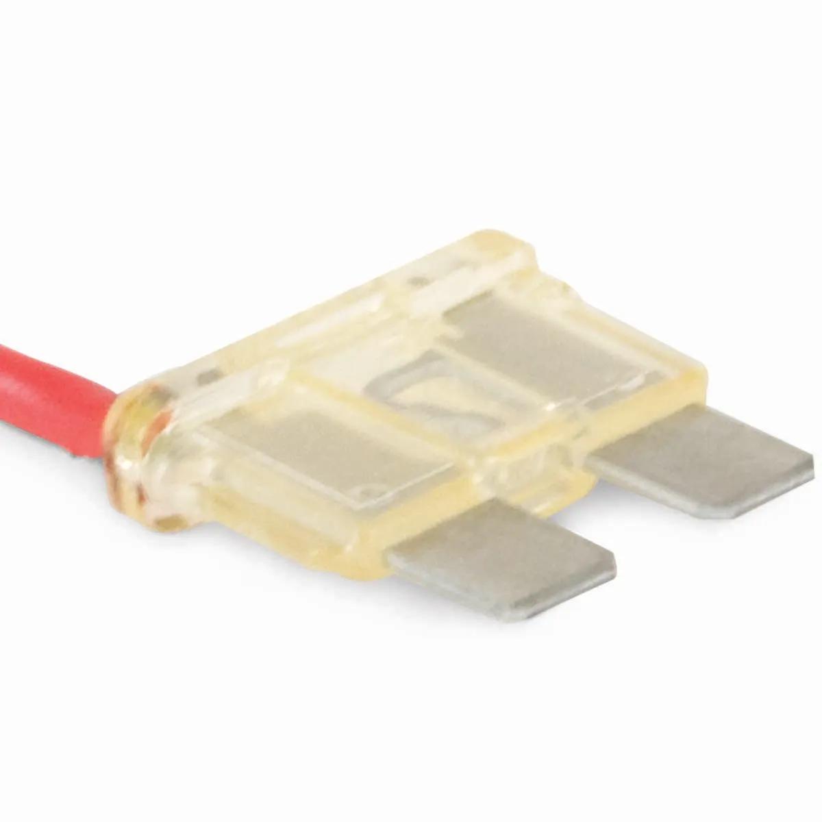 25 Amp Natural ATC (ATO) Pigtail Fuse - 5 Pack