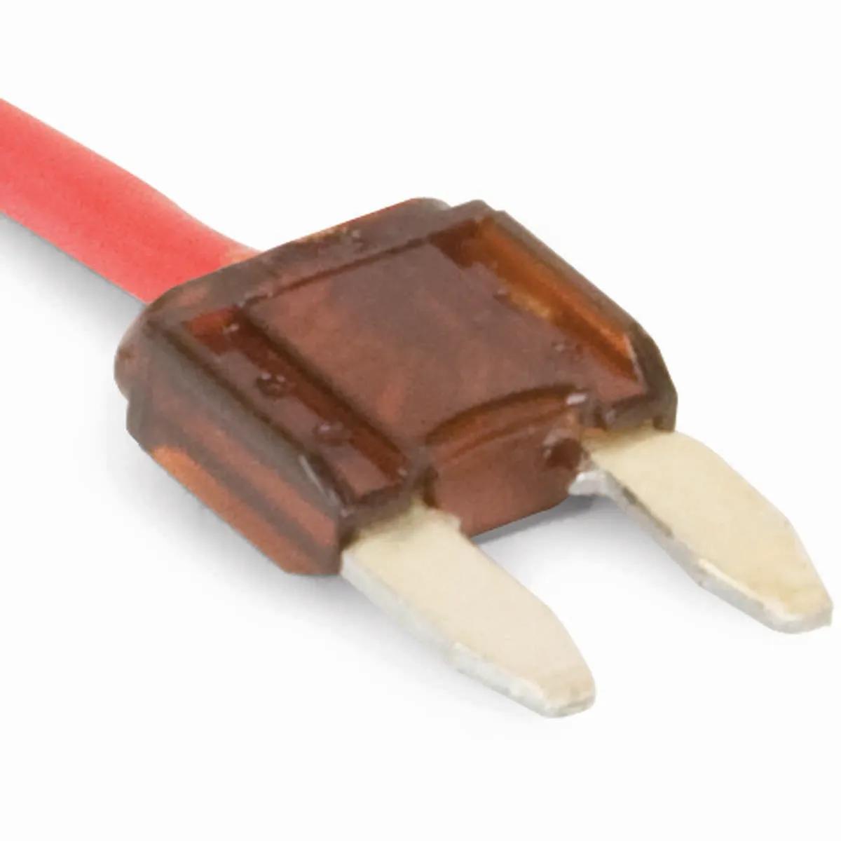 7-1/2 Amp Brown ATM (Mini) Pigtail Fuse - 5 Pack
