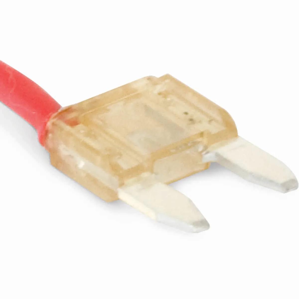 25 Amp Natural ATM (Mini) Pigtail Fuse - 5 Pack