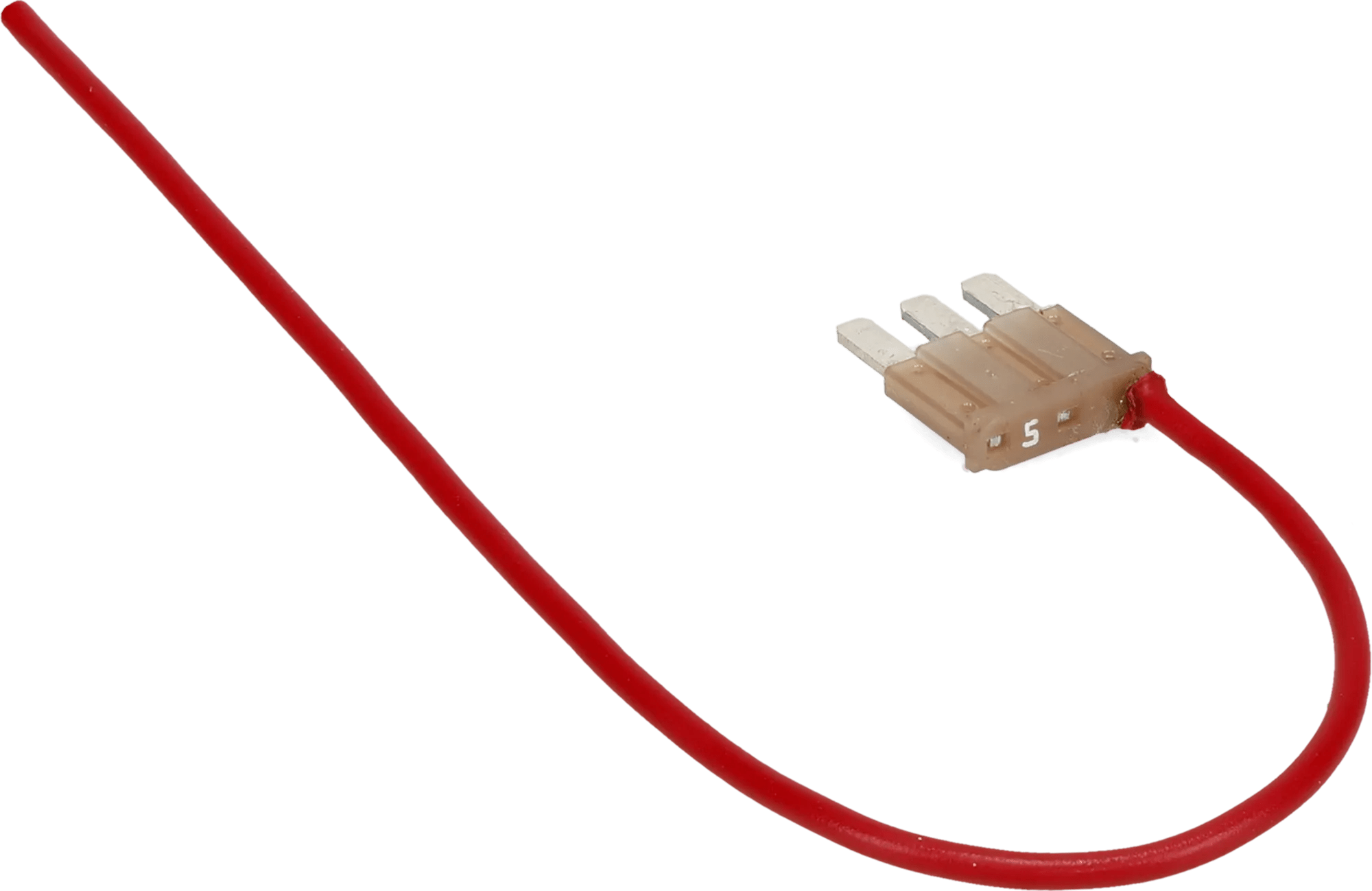 5 Amp Tan Micro 3 Pigtail Fuse - 5 Pack