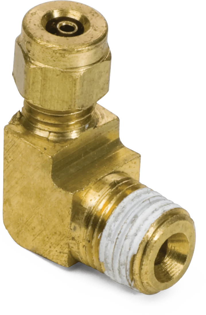 1/8" x 1/8" Precision-Grip Brass Male Elbow