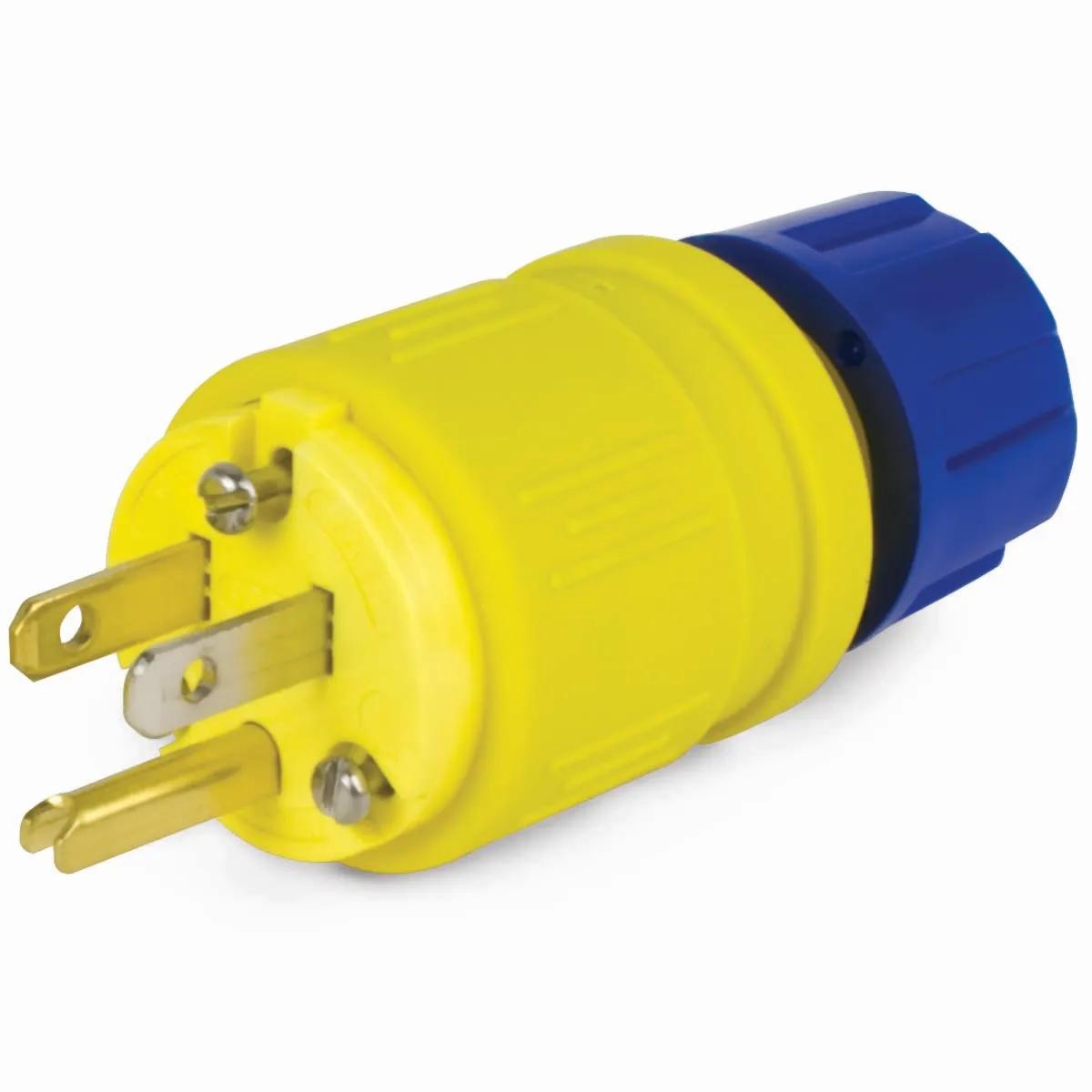 15 Amp Heavy Duty Perma-Link Straight Blade Plug