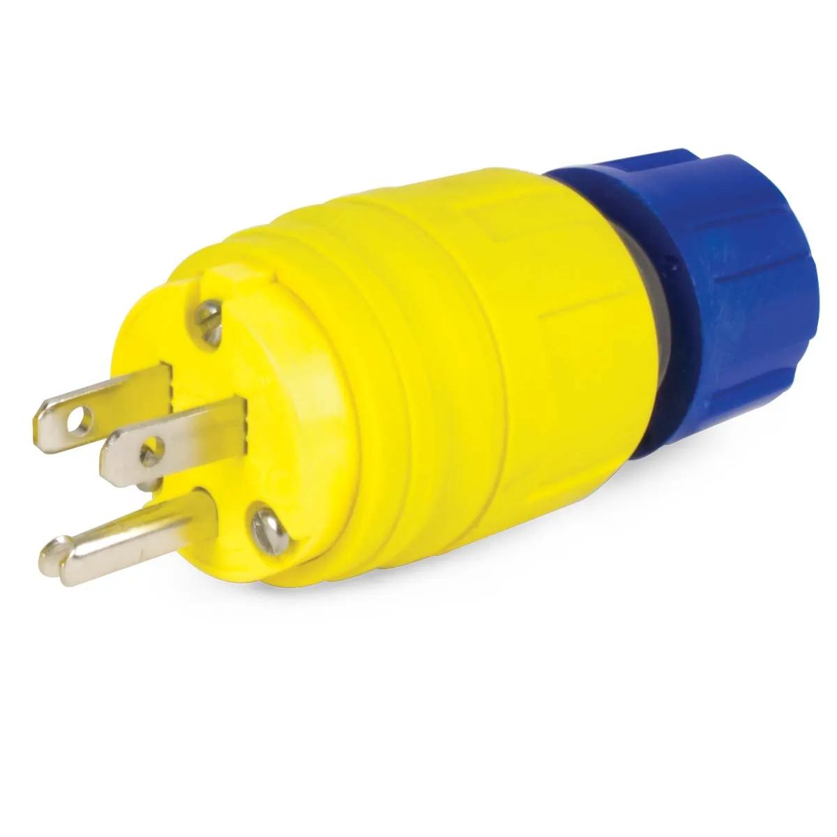 15 Amp Perma-Tite Water Resistant Straight Blade Plug