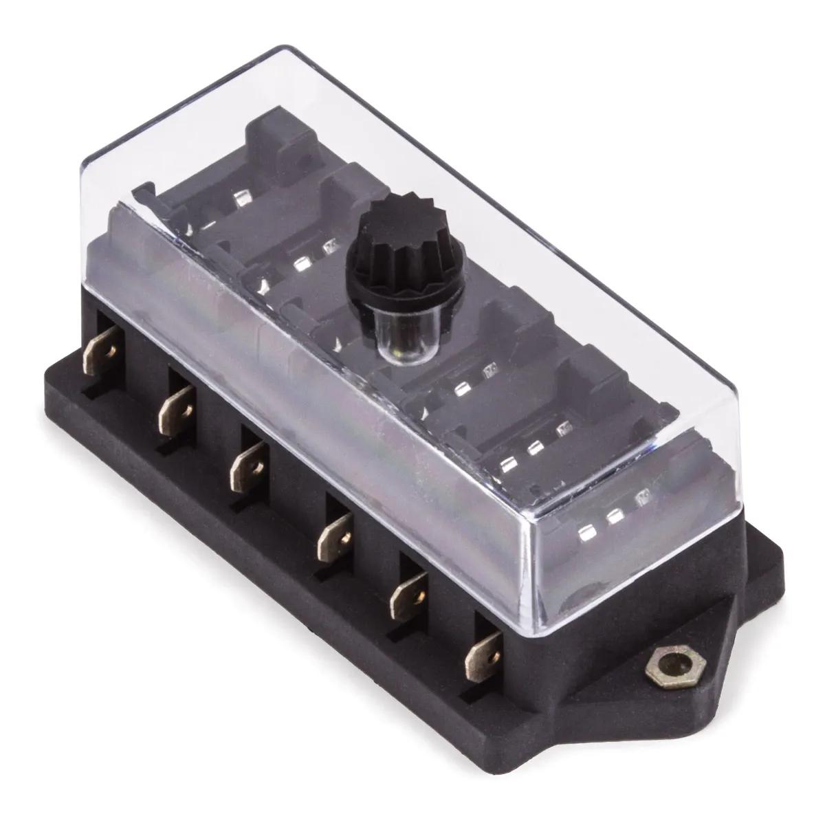 90 Amp 6 Fuse Heavy Duty ATO / ATC Fuse Block