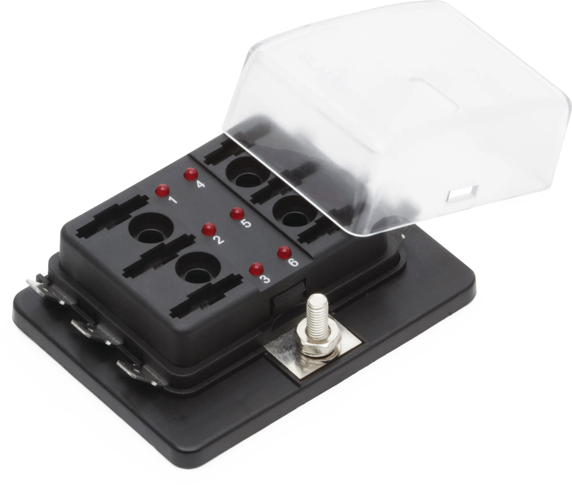 101 Amp 6 Fuse Heavy Duty LED ATO / ATC Fuse Block