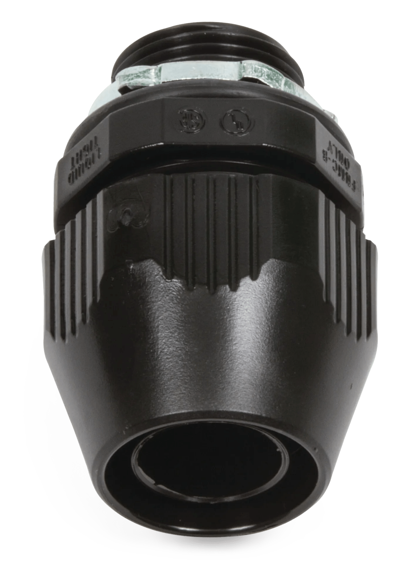 3/8" PVC Liquid-Tight Straight Conduit Fitting - 5 Pack
