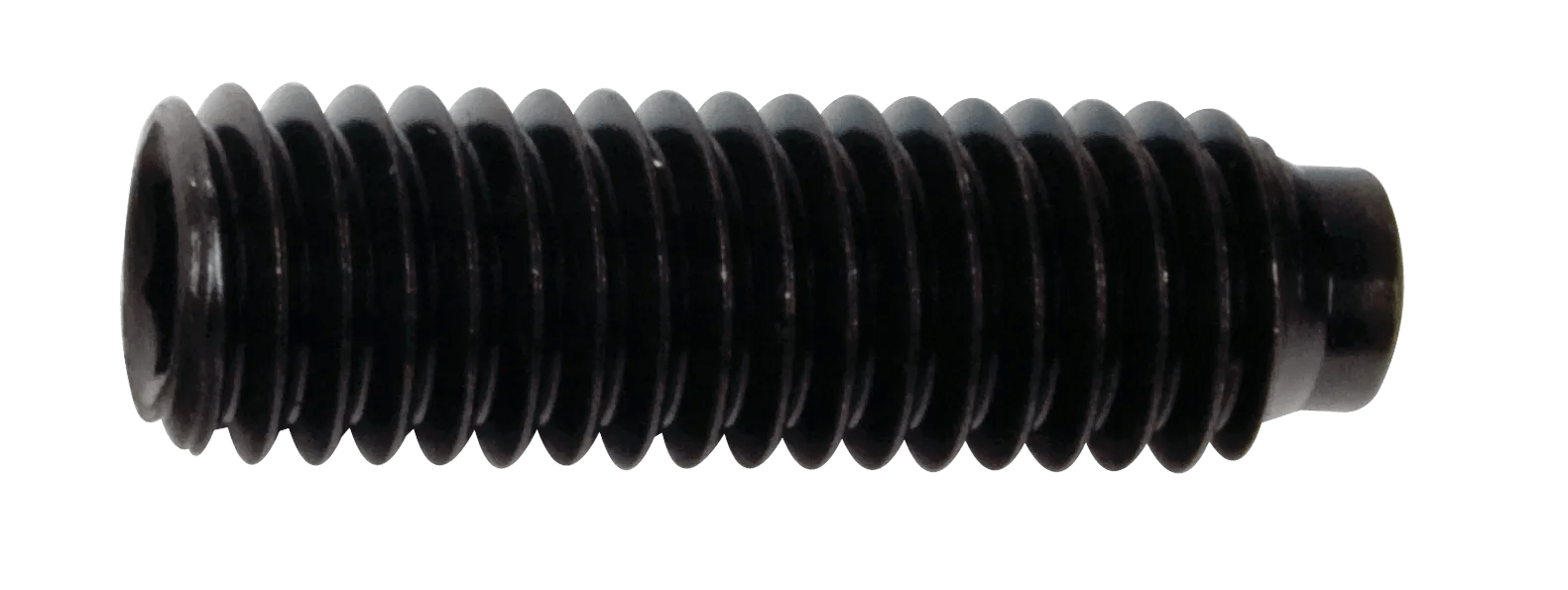 Black Oil Dipped Half Dog Point Socket Set Screws - Coarse Thread (USS)