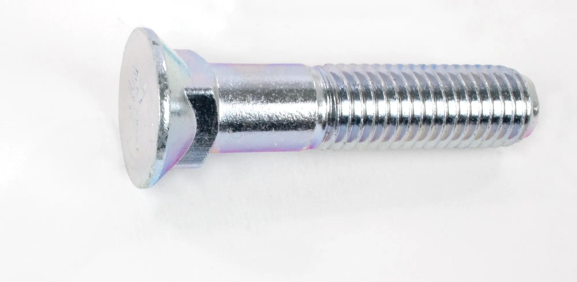 7/16"-14 x 2" Grade 5 (USS) Flat Head #3 Plow Bolt - 50 Pack