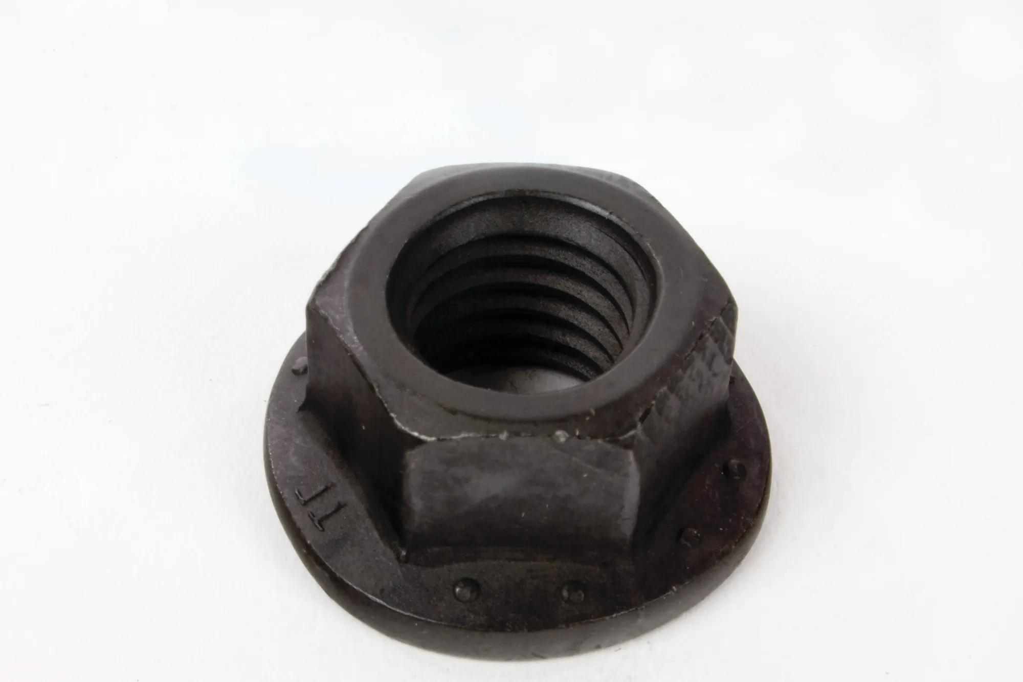 Grade 8 Black Phosphate Oil Dipped Flange Lock Nuts - Fine Thread (SAE)