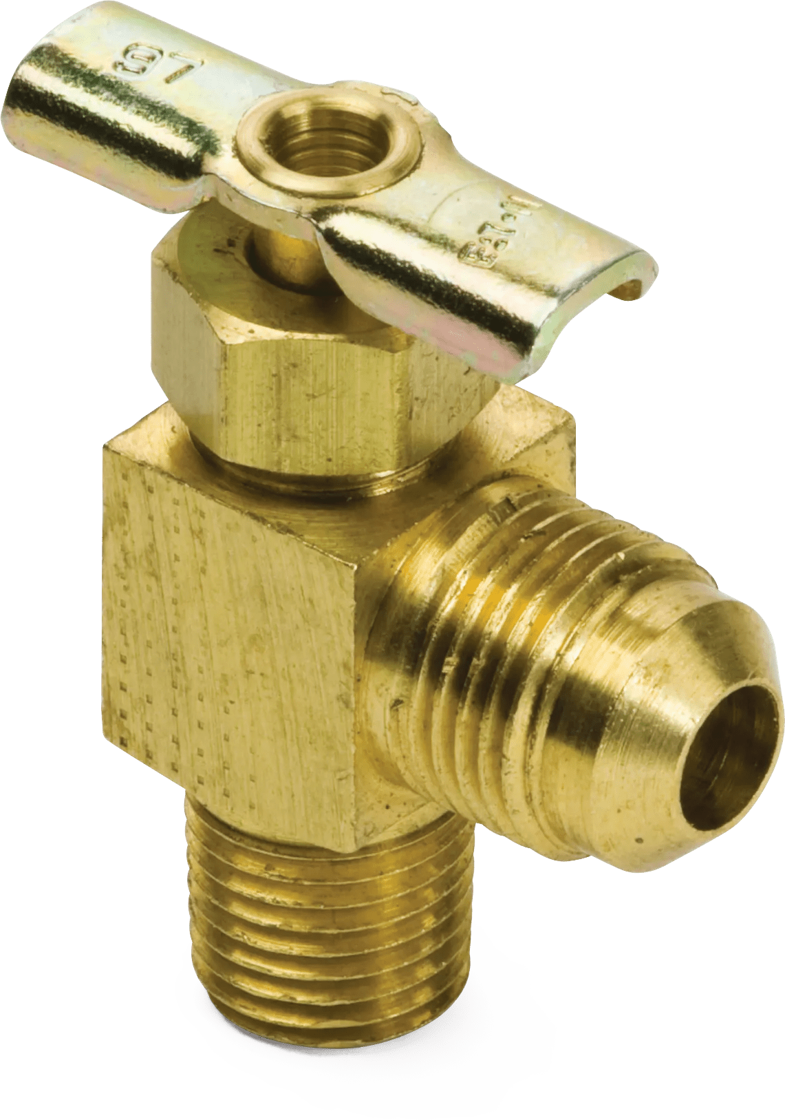 SAE 45° Flare to NPT 90° Angle Needle Valves