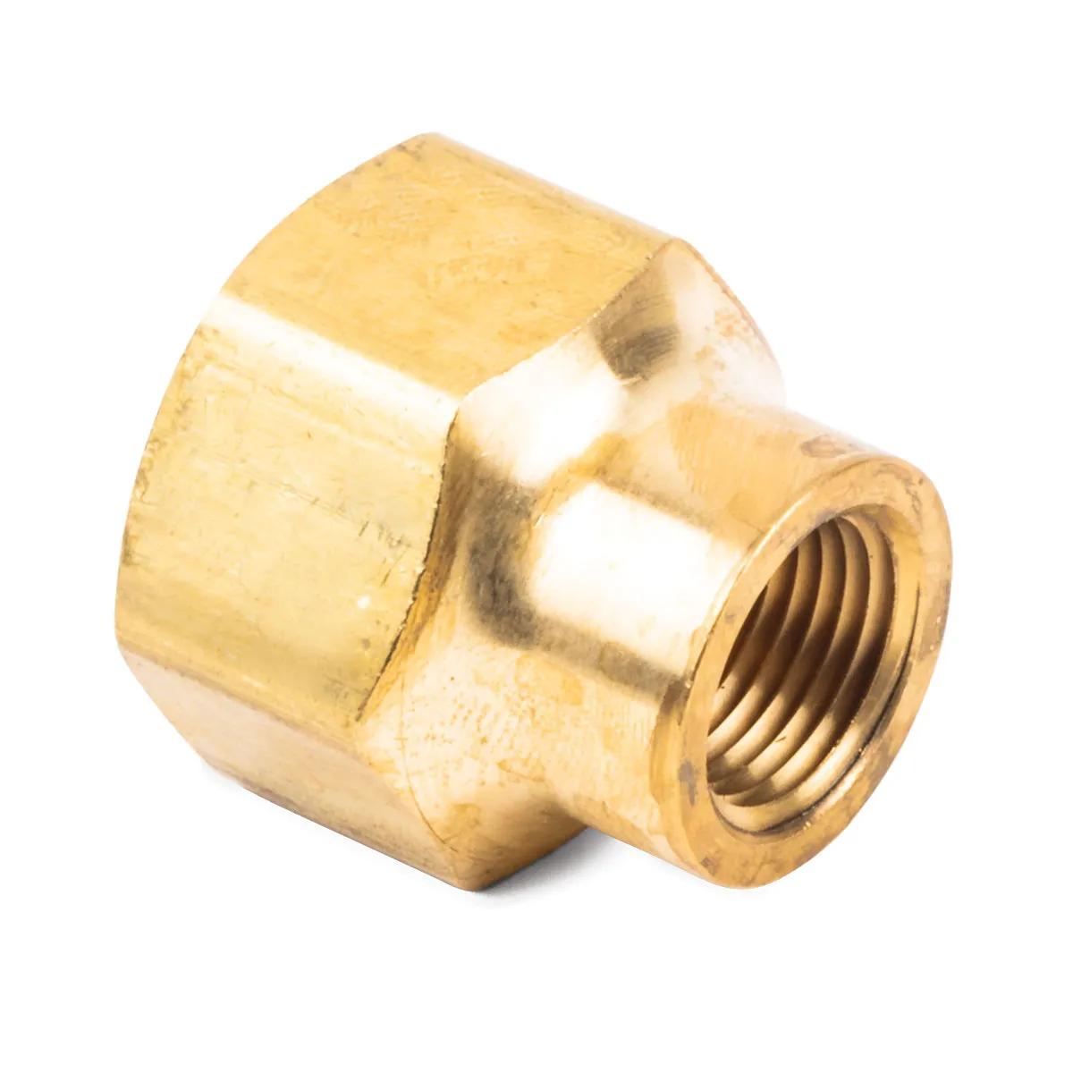 3/4" x 3/8" Brass Pipe Reducing Coupling