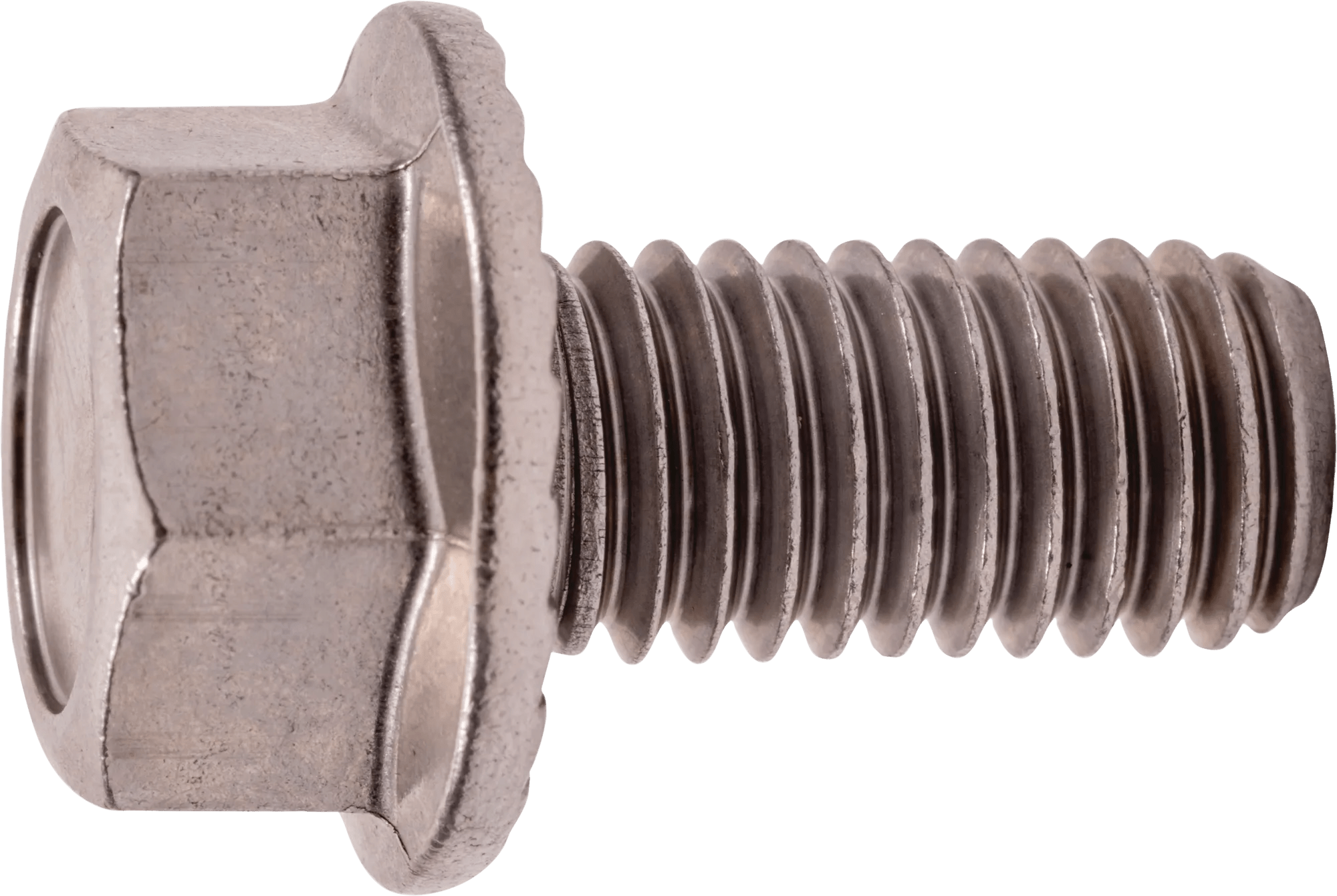 1/4"-20 x 1" 18-8 Stainless Steel (USS) Serrated Head Flange Bolt - 25 Pack
