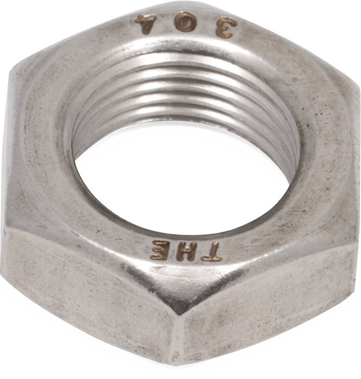 18-8 Stainless Steel Hex Jam Nuts - Fine Thread (SAE)