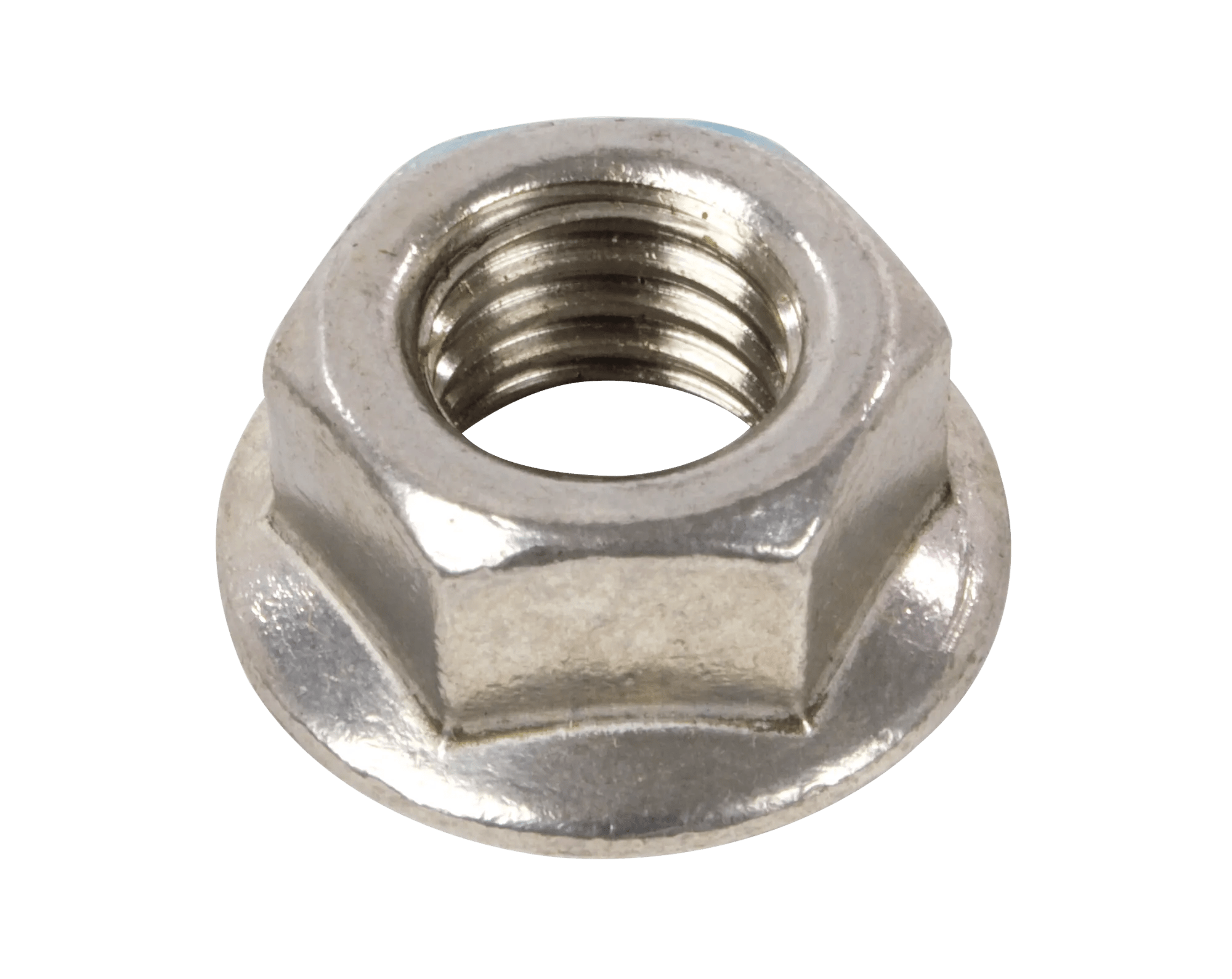 18-8 Stainless Steel Serrated Flange Lock Nuts - Coarse Thread (USS)